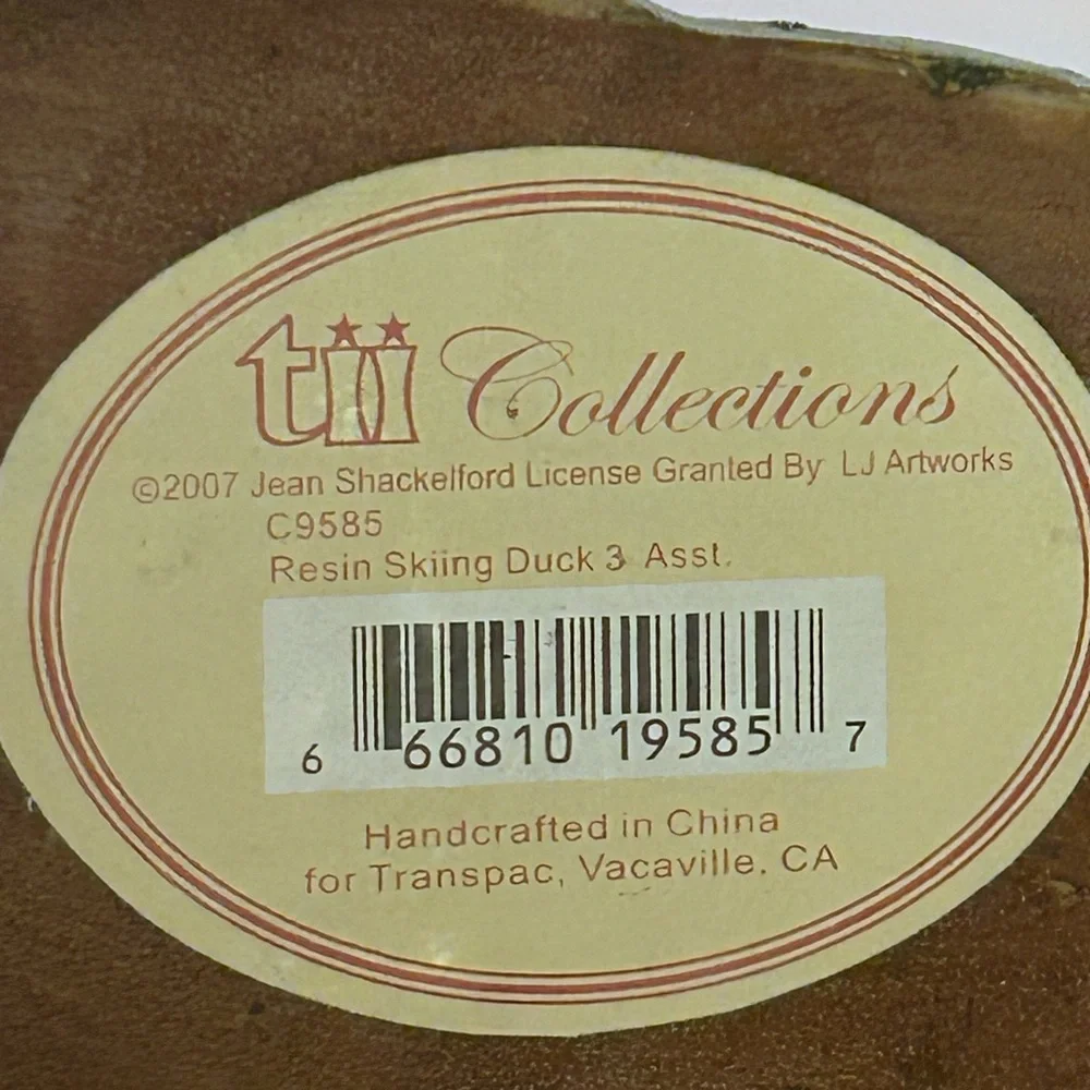 TII Christmas Resin Skiing Ducks Figurines 6 4